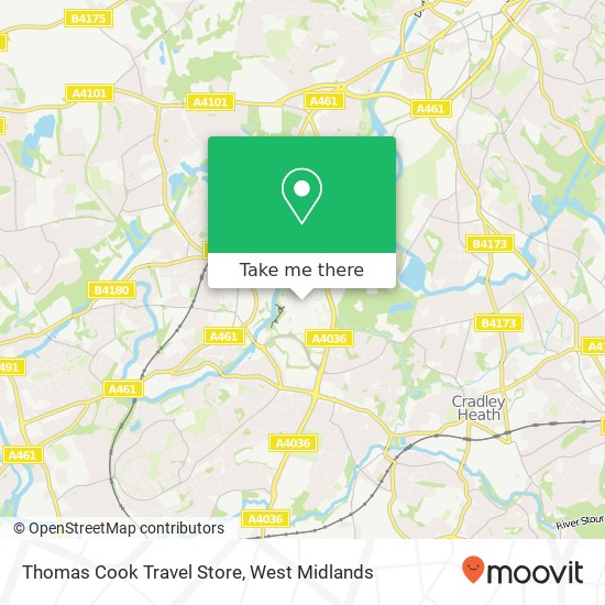 Thomas Cook Travel Store map