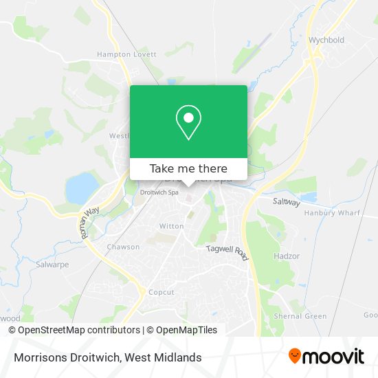 Morrisons Droitwich map