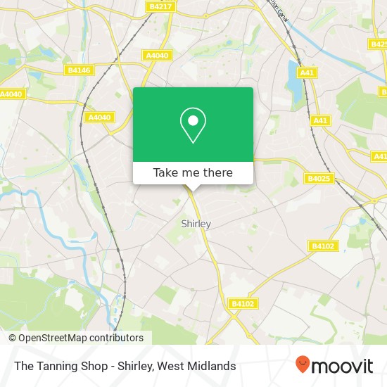 The Tanning Shop - Shirley map