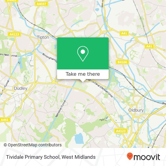 Tividale Primary School map
