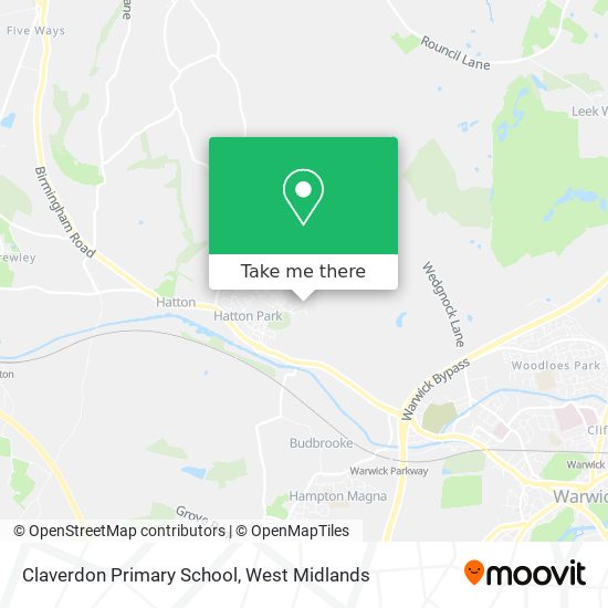 Claverdon Primary School map