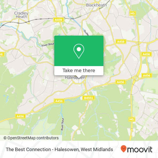 The Best Connection - Halesowen map
