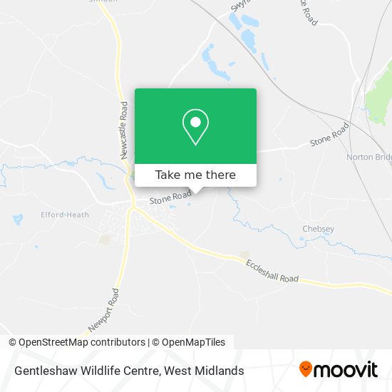 Gentleshaw Wildlife Centre map