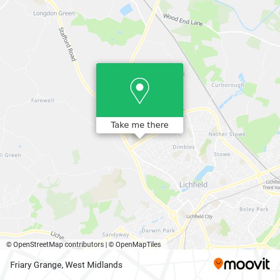 Friary Grange map