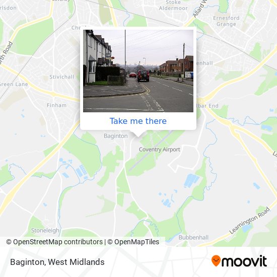 Baginton map