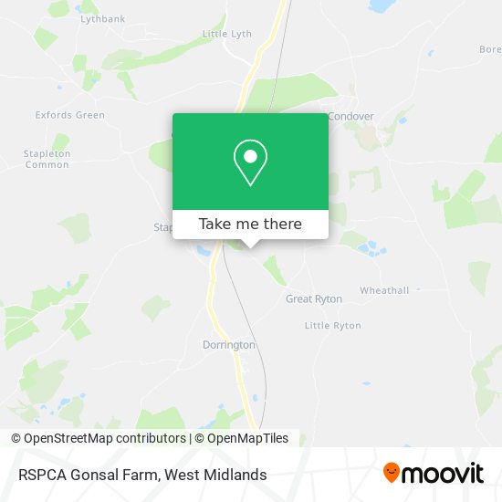 RSPCA Gonsal Farm map