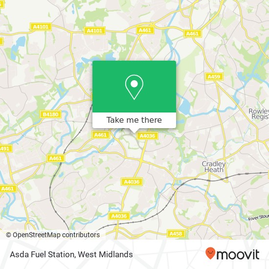 Asda Fuel Station map