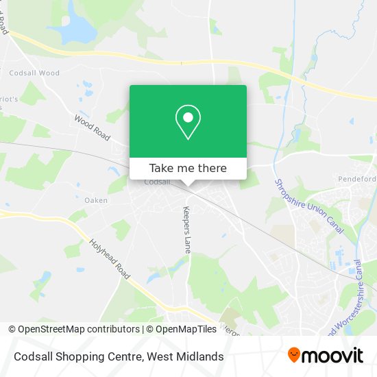 Codsall Shopping Centre map