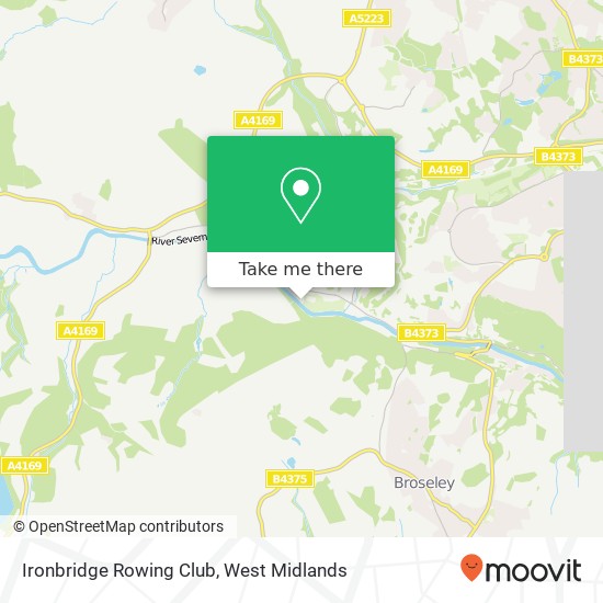 Ironbridge Rowing Club map