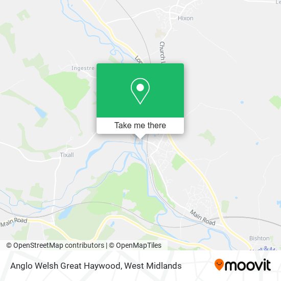 Anglo Welsh Great Haywood map
