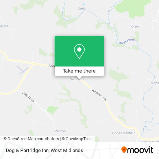Dog & Partridge Inn map