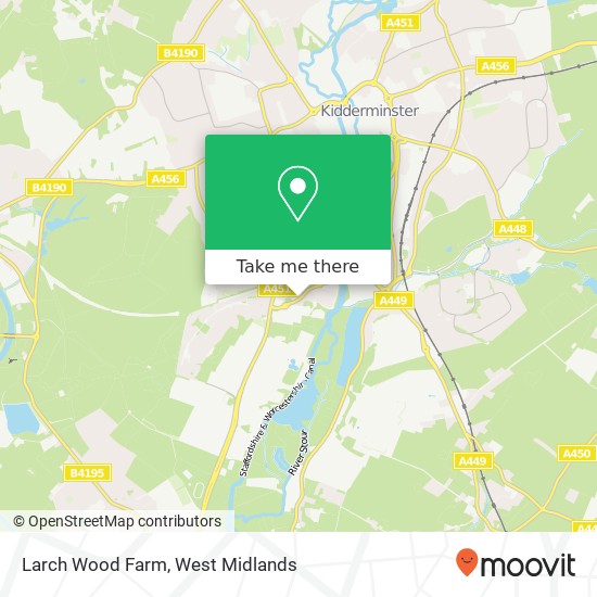 Larch Wood Farm map