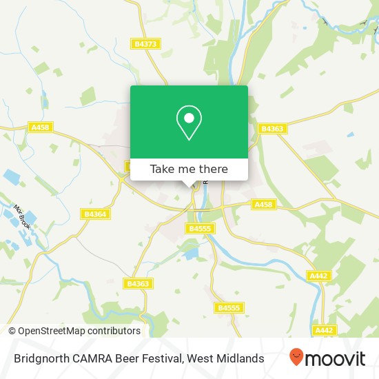 Bridgnorth CAMRA Beer Festival map