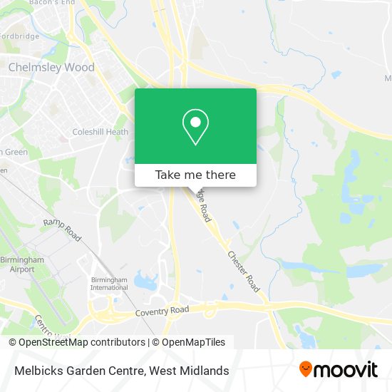 Melbicks Garden Centre map