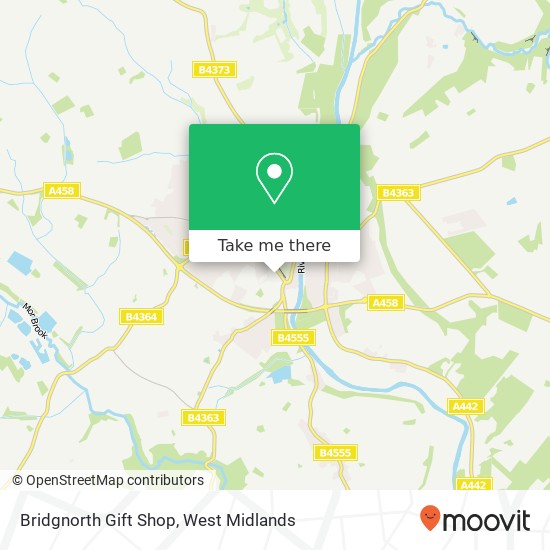 Bridgnorth Gift Shop map