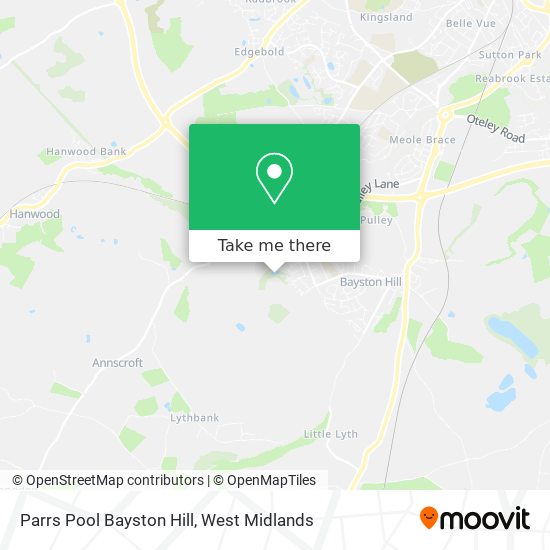 Parrs Pool Bayston Hill map