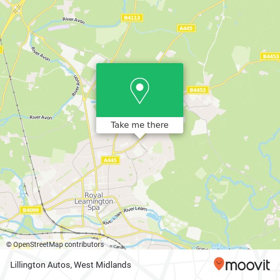 Lillington Autos map