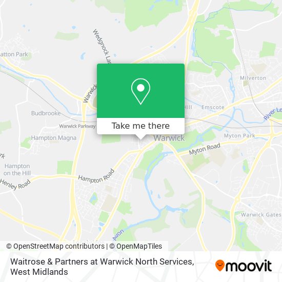 Waitrose & Partners at Warwick North Services map