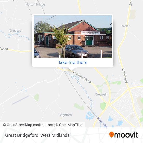 Great Bridgeford map