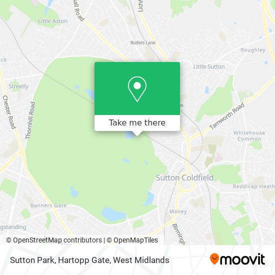 Sutton Park, Hartopp Gate map