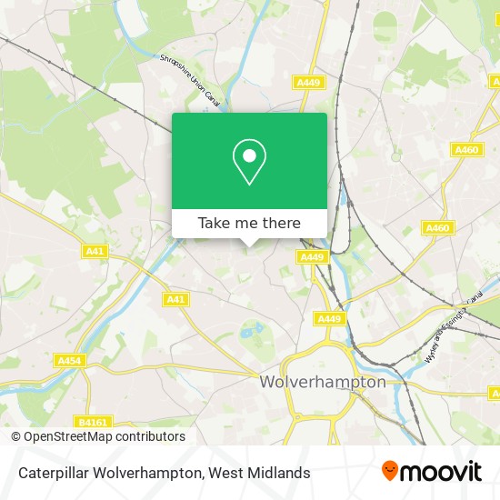 Caterpillar Wolverhampton map