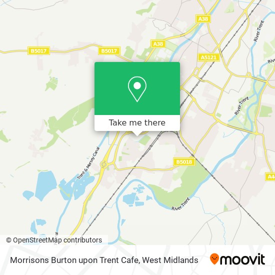 Morrisons Burton upon Trent Cafe map