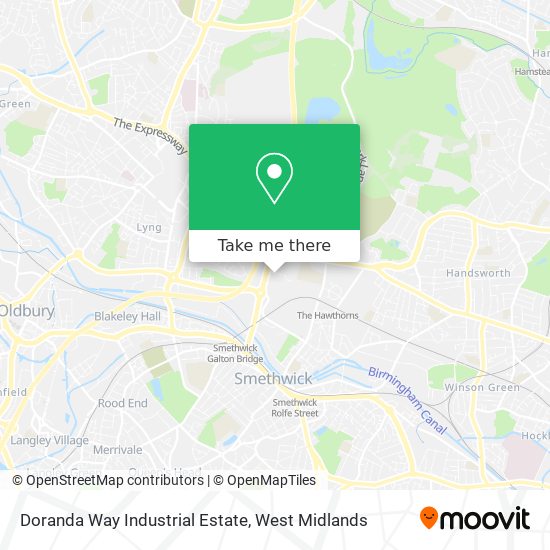 Doranda Way Industrial Estate map