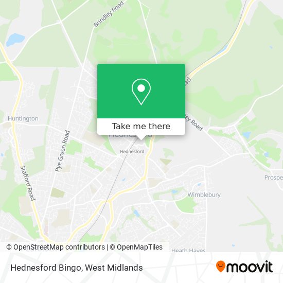 Hednesford Bingo map