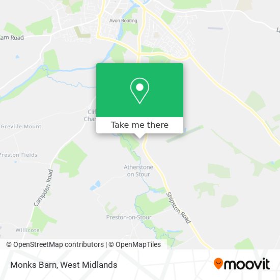 Monks Barn map