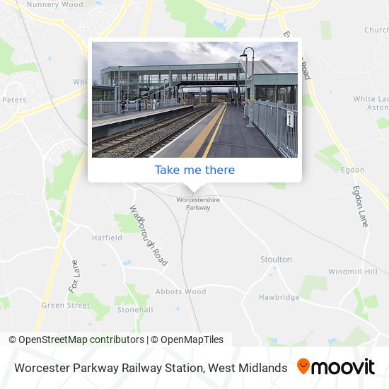 Worcester Parkway Railway Station map