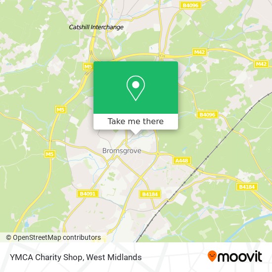 YMCA Charity Shop map