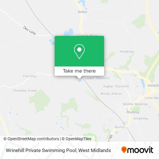 Wrinehill Private Swimming Pool map
