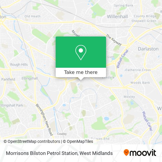 Morrisons Bilston Petrol Station map