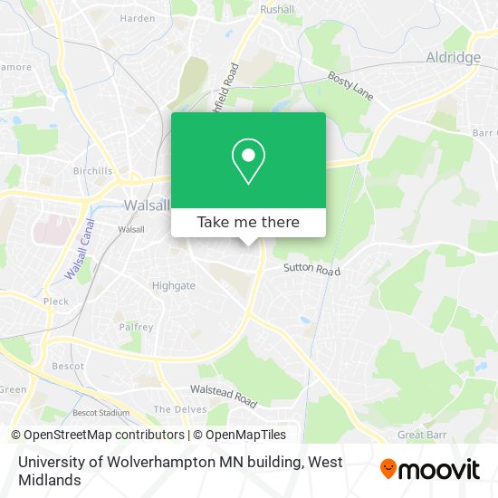 University of Wolverhampton MN building map