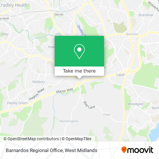 Barnardos Regional Office map