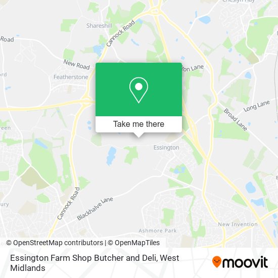 Essington Farm Shop Butcher and Deli map