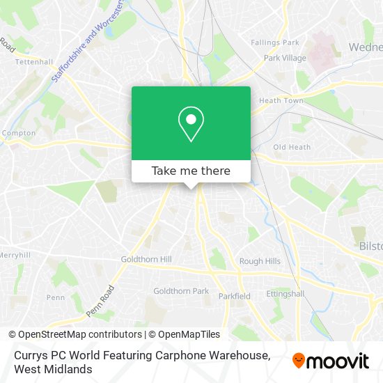 Currys PC World Featuring Carphone Warehouse map