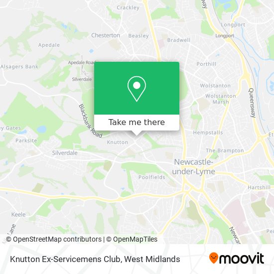 Knutton Ex-Servicemens Club map