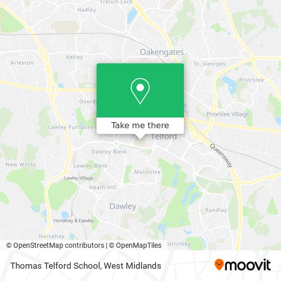 Thomas Telford School map