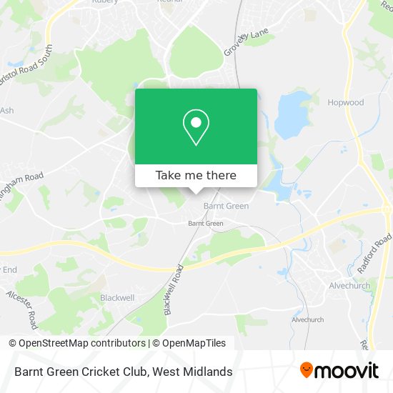 Barnt Green Cricket Club map