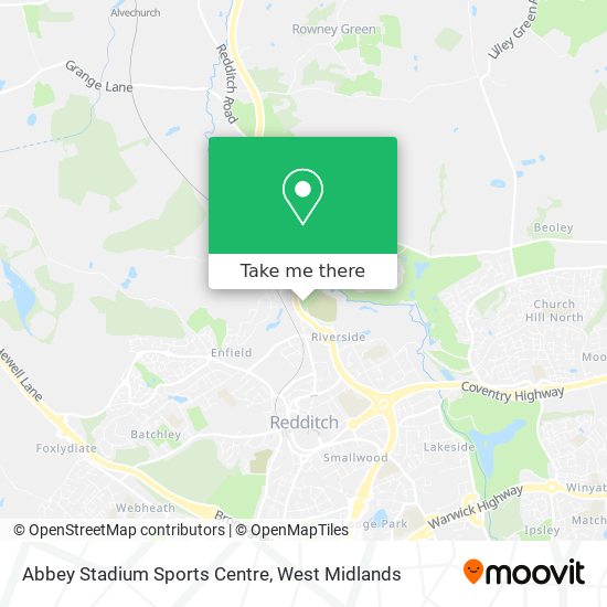 Abbey Stadium Sports Centre map