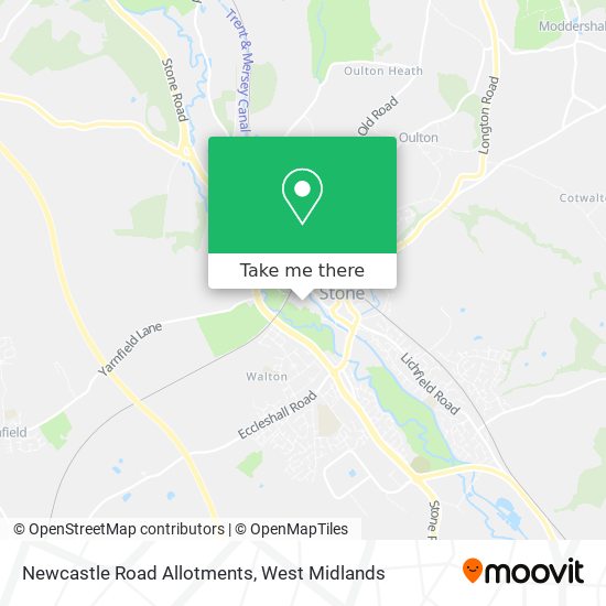 Newcastle Road Allotments map