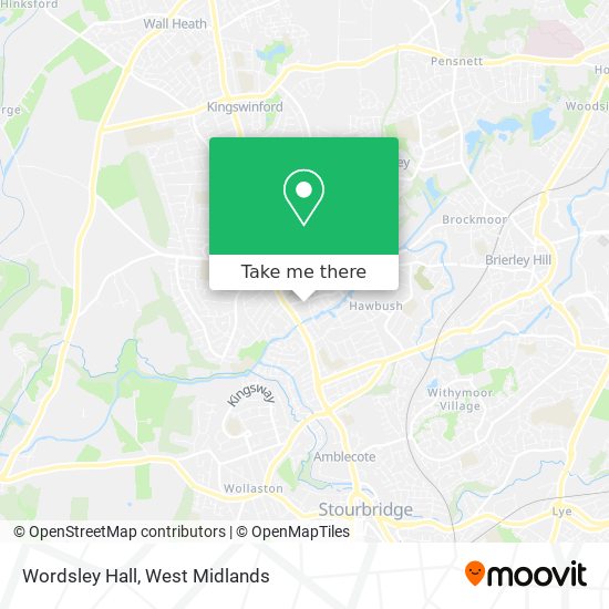 Wordsley Hall map