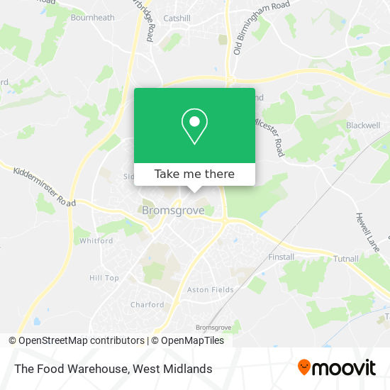 The Food Warehouse map