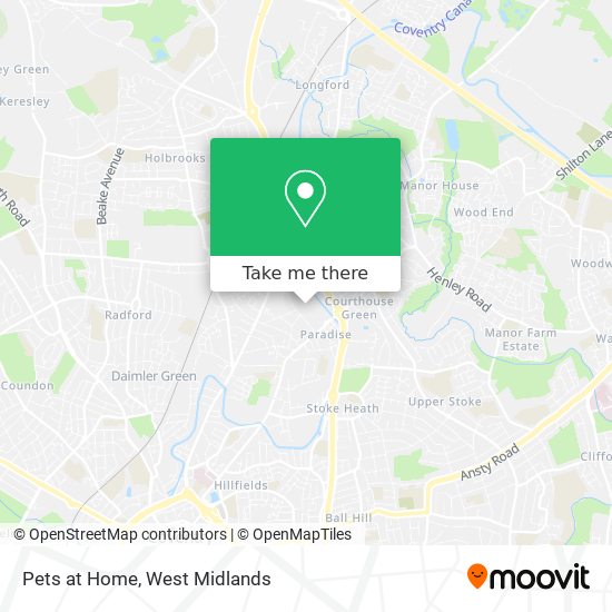 Pets at Home map