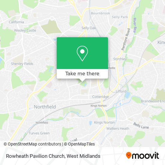 Rowheath Pavilion Church map