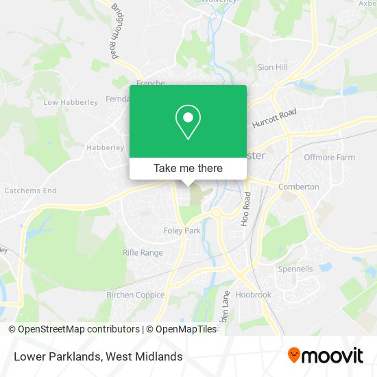 Lower Parklands map