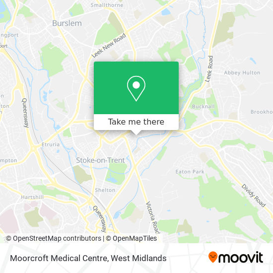 Moorcroft Medical Centre map