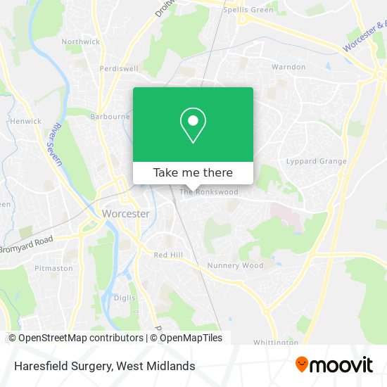 Haresfield Surgery map