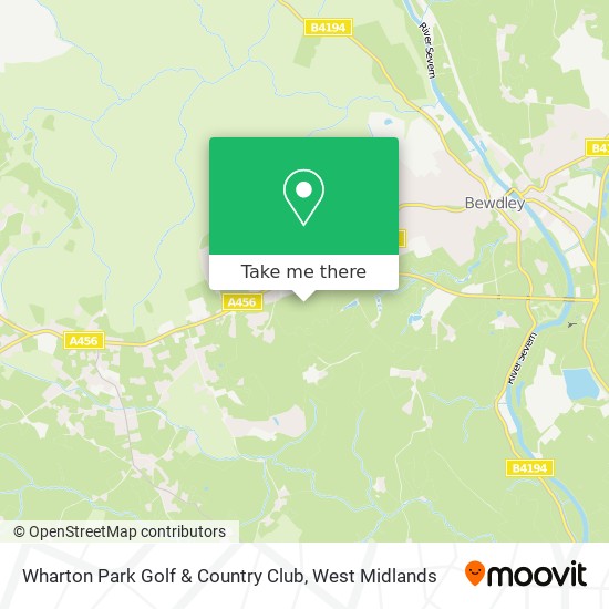 Wharton Park Golf & Country Club map
